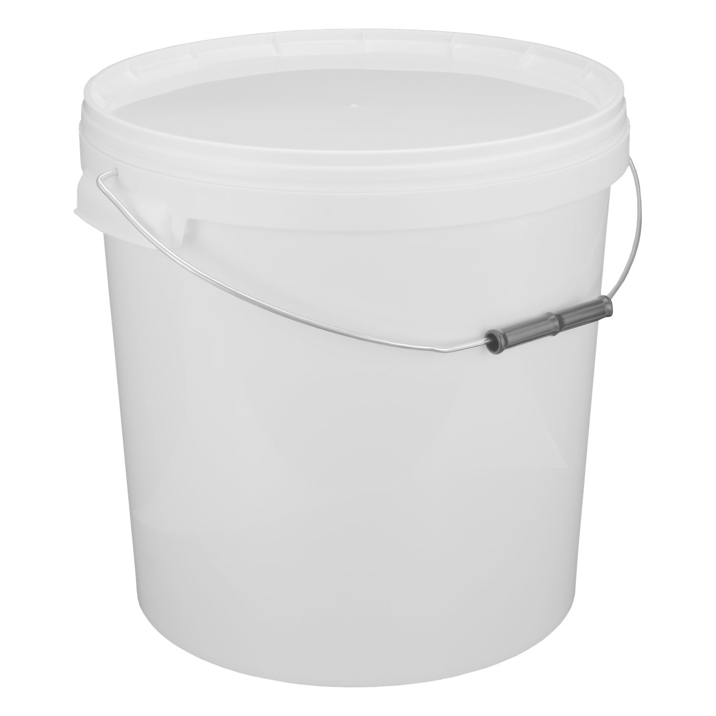 20 liter bucket, with snap cap and metal carrying handle