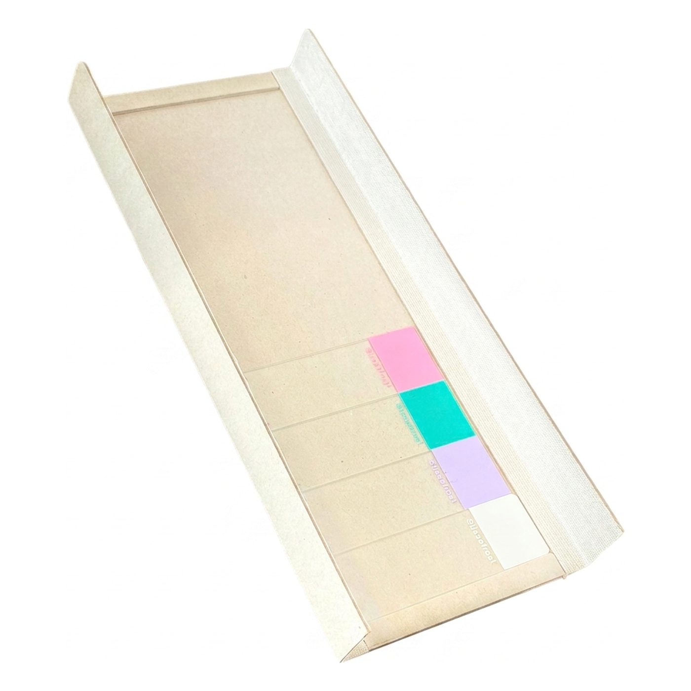 Slide folder made of cardboard with cover, for 10 microscope slides